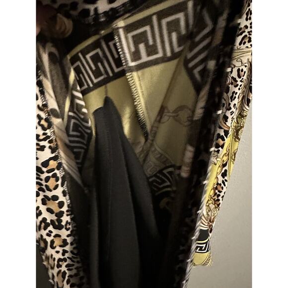 Etcetra Womens Size 10 Enchanted Neo- Classical Motif Print Stretch Jersey Dress - Picture 5 of 6